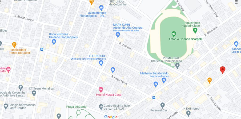 imagem google maps - localização proximidades do edificio julio schappo
