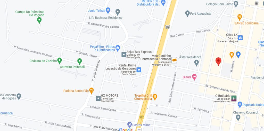 imagem google maps - localização edificio saint michel